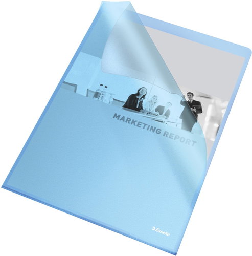 ESSELTE STANDARD L A4 - 115 mic - transparent blau - Packung mit 25 Stück - Dokumentenmappe - Hauptbild