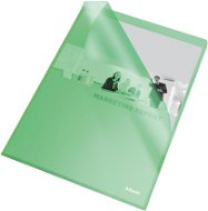 ESSELTE STANDARD L A4, 115 mic, transparent green - pack of 25 - Document Folders