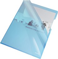 ESSELTE PREMIUM L A4, 150 mic, transparent blue - pack of 25 - Document Folders