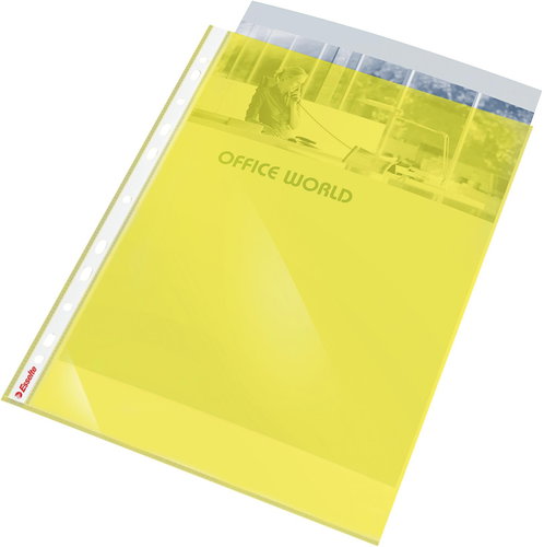ESSELTE STANDARD A4/55 Mikron, glänzend, gelb - 10er-Pack - Prospekthülle - Hauptbild
