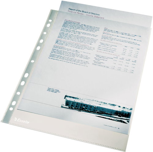 ESSELTE PREMIUM A4/105 Mikron, glänzend - 100er-Pack - Prospekthülle - Hauptbild