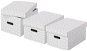 ESSELTE Home size M, 26.5 x 20.5 x 36.5cm, White - Set of 3 - Archive Box