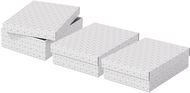 Archive Box ESSELTE Home size M Low, 26.5 x 10 x 36cm, White - Set of 3 - Archivační krabice