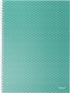 ESSELTE Colour Breeze A4, 80 listov, linkovaný, zelený - Zápisník