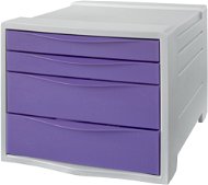 ESSELTE Colour Breeze A4, 4 fiókos, levendula színű - Fiókos doboz