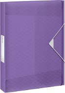 ESSELTE Colour Breeze 25 mm, A4 with elastic band, transparent lavender - Document Folders
