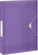 ESSELTE Colour Breeze 40 mm, A4 with elastic band, transparent lavender - Document Folders