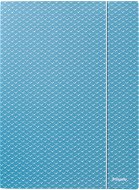 ESSELTE Colour Breeze A4 tri-fold with elastic band, blue - Document Folders