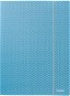 ESSELTE Colour Breeze A4 tri-fold with elastic band, blue - Document Folders