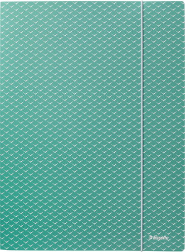 ESSELTE Colour Breeze A4 Eckspannemappe mit Gummiband, Grün - Dokumentenmappe - Hauptbild