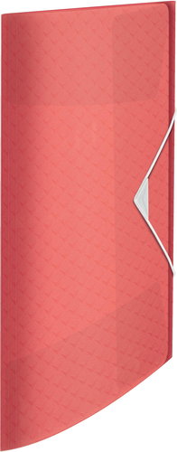 ESSELTE Colour Breeze A4 Eckspannermappe mit Gummiband, transparent Koralle - Dokumentenmappe - Hauptbild
