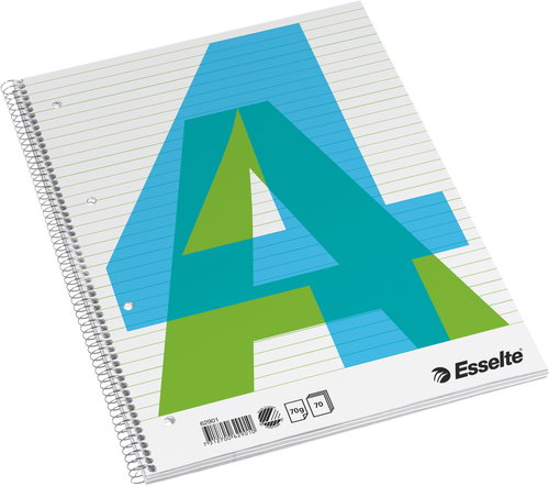 ESSELTE lined A4, soft cover, 70 sheets - Notepad - Main image