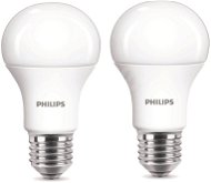 Philips LED 9-60W E27, 2700K, tejüveg, 2db - LED izzó