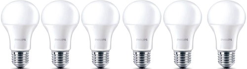 Philips LED 9-60W, E27, 2700K, Milk, set 6pcs - LED Bulb - Main image