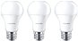 Philips LED 10.5-75W, E27, 3000K, Milk 3 pcs - LED Bulb