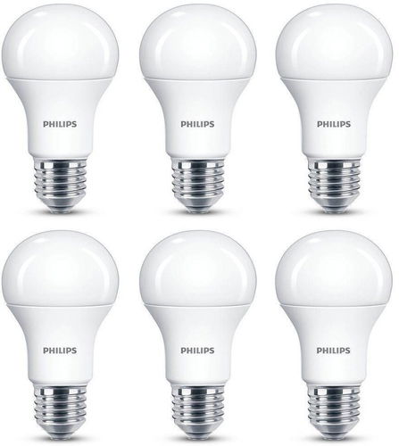 Philips LED 13-100W, E27, 2700K, Matt, 6 db-os szett - LED izzó - Fő fotó