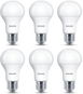LED Bulb Philips 13-100W LED, E27, 2700K, matte (6 pcs) - LED žárovka