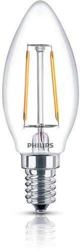 Philips LED Classic 2.3-25W, E14, 2700K, Clear - LED Bulb - Main image