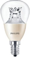 Philips LED kvapka 8 – 60 W, E14, 2700 K, číra, WarmGlow, stmievateľná - LED žiarovka