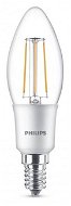 Philips LEDClassic Filament Retro sviečka 4 – 40 W, E14, 2700K, číra, stmievateľná - LED žiarovka
