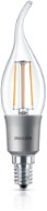 Philips LED Classic Filament sviečka 4-40W, E14, 2700K, číra, stmievateľná - LED žiarovka