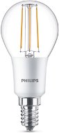 Philips LED Classic Filament Retro kvapka 4,5 – 40W, E14, 2700 K, číra, stmievateľná - LED žiarovka