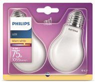 Philips LED Classic 8.5-75W, E27, 2700K, Milky, Set 2pcs - LED Bulb