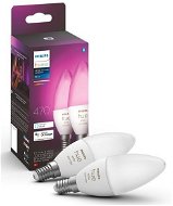 LED izzó Philips Hue White and Color Ambiance 6W E14 szett 2db - LED žárovka