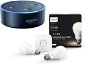 Philips Hue White 8.5 W E27 starter kit + Amazon Echo Dot čierna (2.generace) - LED žiarovka