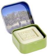 Esprit Provence Marseillské mýdlo v plechové krabičce - Olivovník, 25 g - Bar Soap