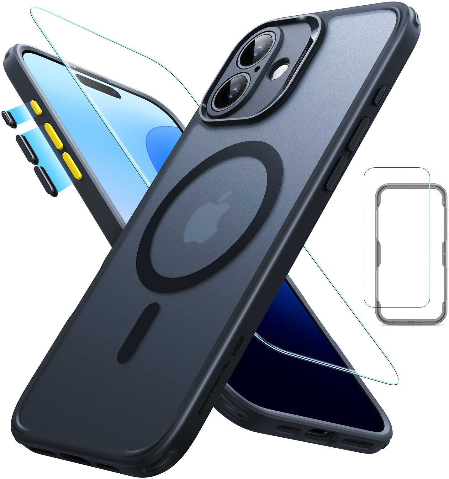 ESR Classic Pro Case (HaloLock) Set iPhone 16 Plus Frosted Black tok