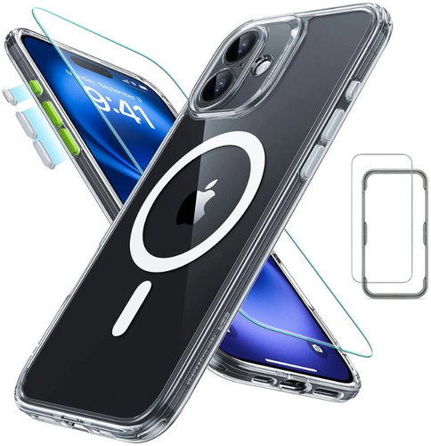 ESR Classic Pro Case (HaloLock) Set, Compatible with iPhone 16 Plus, Clear - Handyhülle - Hauptbild