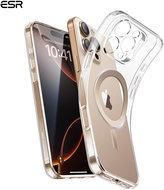 ESR Zero Clear Case (HaloLock), Compatible with iPhone 16 Pro, Rose Gold Ring - Phone Cover