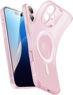 ESR Zero Clear Case (HaloLock), Compatible with iPhone 16 Plus, Frosted Pink - Phone Cover