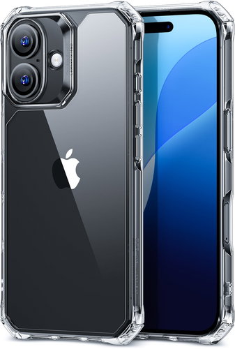 ESR Air Armor Clear Case, Compatible with iPhone 16, Clear - Phone Cover - Main image