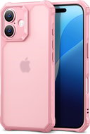 ESR Air Armor Clear Case, Compatible with iPhone 16, Frosted Pink - Phone Cover