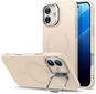 ESR Cloud Soft Case with Stash Stand (HaloLock), Compatible with iPhone 16, Light Tan - Handyhülle