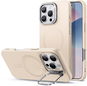 ESR Cloud Soft Case with Stash Stand (HaloLock), Compatible with iPhone 16 Pro, Light Tan - Handyhülle