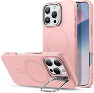ESR Cloud Soft Case with Stash Stand (HaloLock), Compatible with iPhone 16 Pro, Pink - Phone Cover