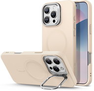 ESR Cloud Soft Case with Stash Stand (HaloLock), Compatible with iPhone 16 Pro Max, Light Tan - Phone Cover