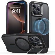 ESR Classic Hybrid Case with Stash Stand (HaloLock), Compatible with iPhone 16 Pro, Frosted Black - Phone Cover