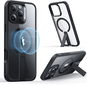 ESR Boost Flickstand Case (HaloLock), Compatible with iPhone 16 Pro, Clear Black - Handyhülle