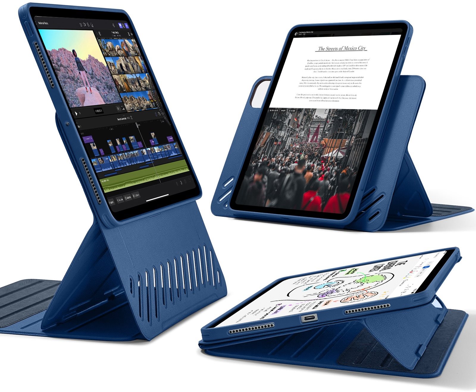 ESR Shift Magnetic Case, Compatible with iPad Pro 11 (2024), Blue