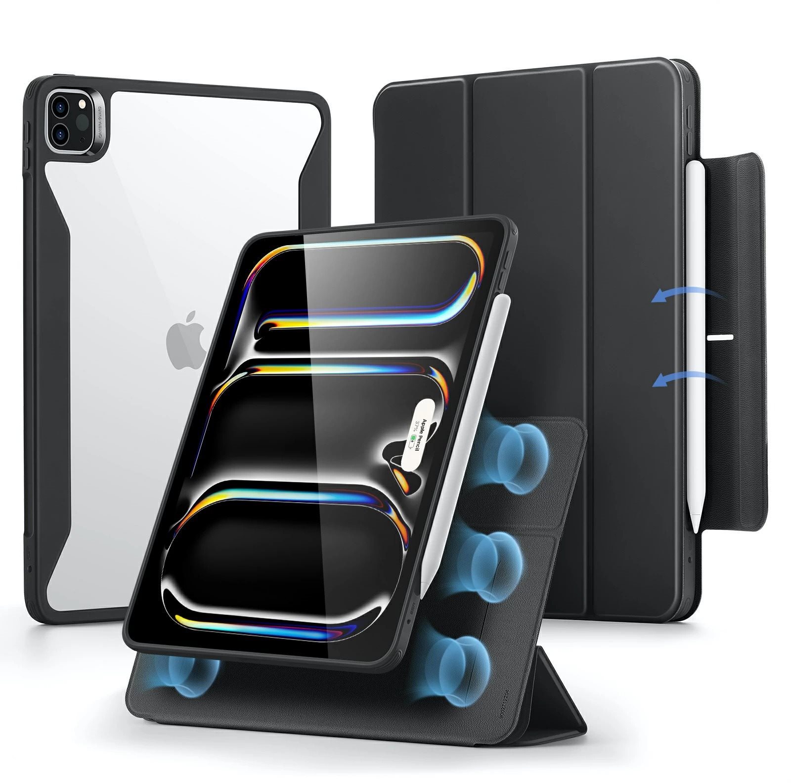 ESR Rebound Hybrid Case 360, Compatible with iPad Pro 13 (2024), Black