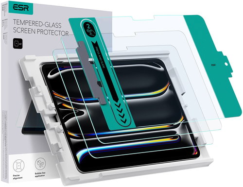 ESR Tempered-Glass Screen Protector, Compatible with iPad Pro 11 (2024), 2 Pack - Glass Screen Protector - Main image
