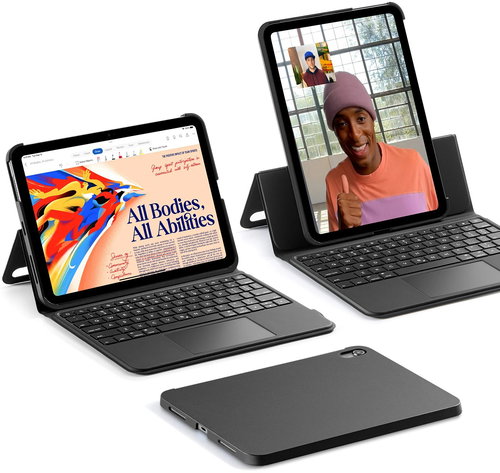 ESR Ascend Keyboard Case, Compatible with iPad 10, DE Layout, Black - Hülle für Tablet mit Tastatur - Hauptbild