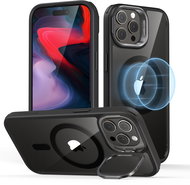 ESR Classic Hybrid Case with Stash Stand (HaloLock), Compatible with iPhone 15 Pro Max, Clear Black - Phone Cover