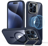 ESR Classic Hybrid Case with Stash Stand (HaloLock), Compatible with iPhone 15 Pro Max, Clear Dark B - Phone Cover