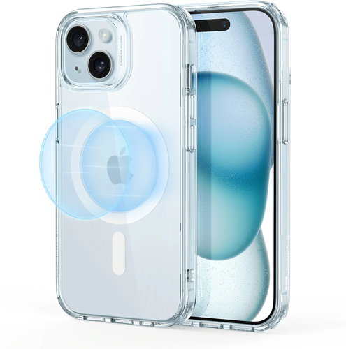 ESR Classic Hybrid Case (HaloLock), kompatibel mit iPhone 15, Clear Blue - Handyhülle - Hauptbild