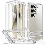 ESR Armor Kickstand Case, Compatible with Samsung Galaxy S24 Ultra, Clear - Phone Cover
